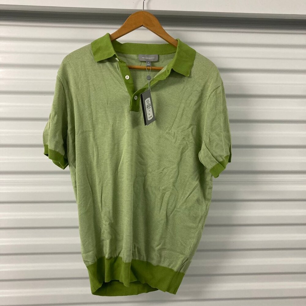 Neiman Marcus Mens Green Shirt